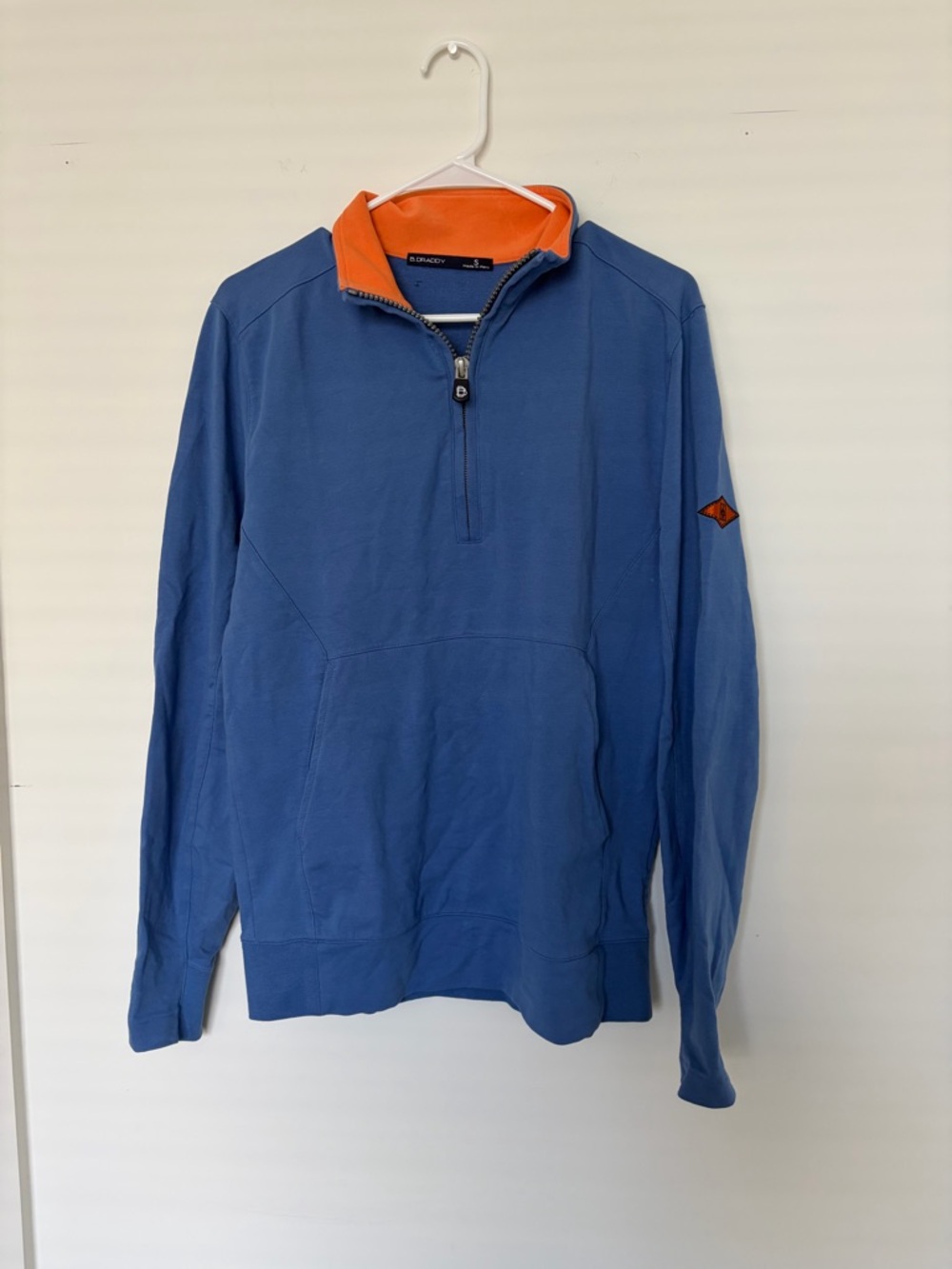 B Draddy Men’s Quarter Zip Sweater Size Small